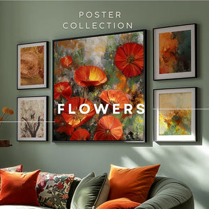 Flowers Poster Collection Artwork Decor