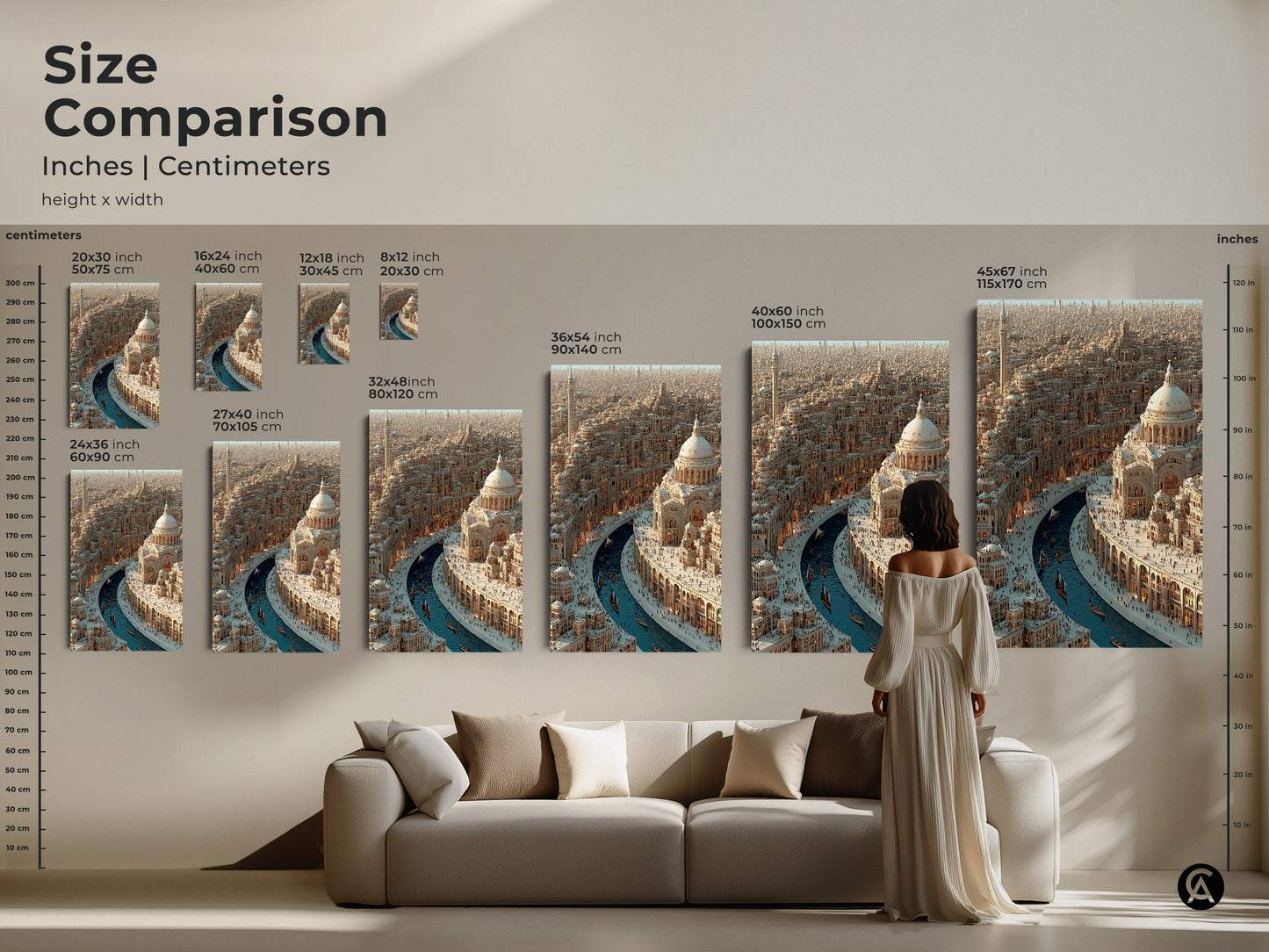 Contemporary abstract geometric canvas art in orange blue and teal. This modern artwork features shapes and circles with a vibrant color splash. Ideal for modern office workspace or living room decor. This unique art gift is perfect for art lovers and new homeowners. Add a touch of modern elegance with this geometric poster.