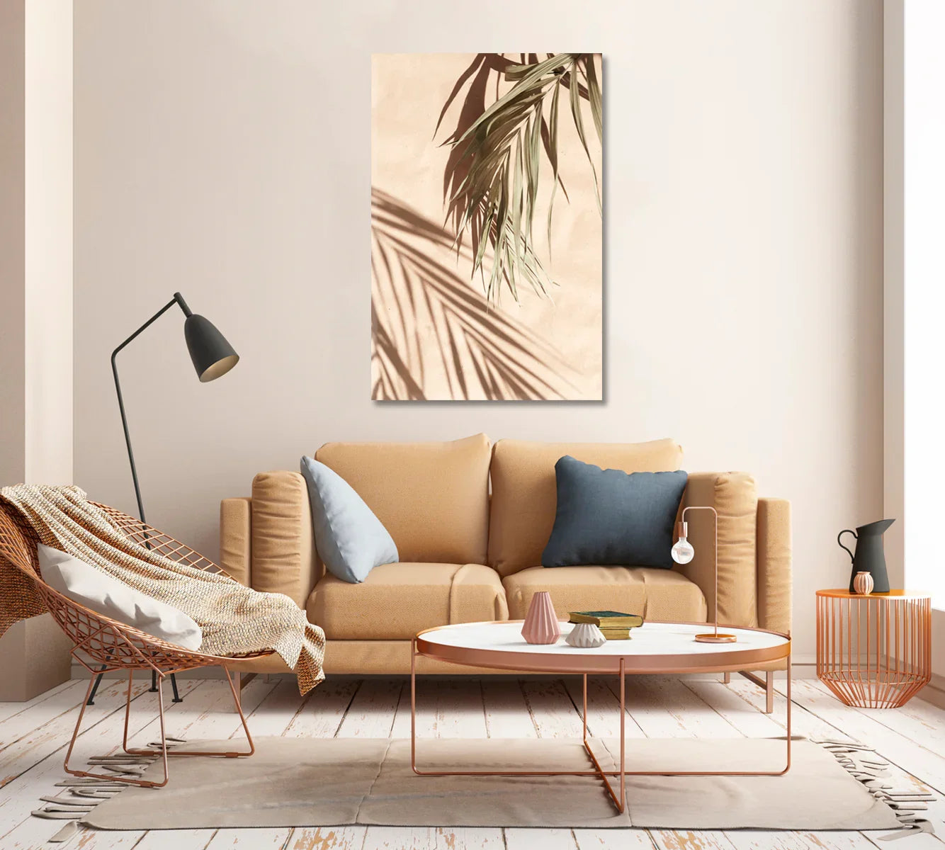 Palm Leaves Wall Art Home Decor Prints-Canvas Print-CetArt-1 panel-16x24 inches-CetArt