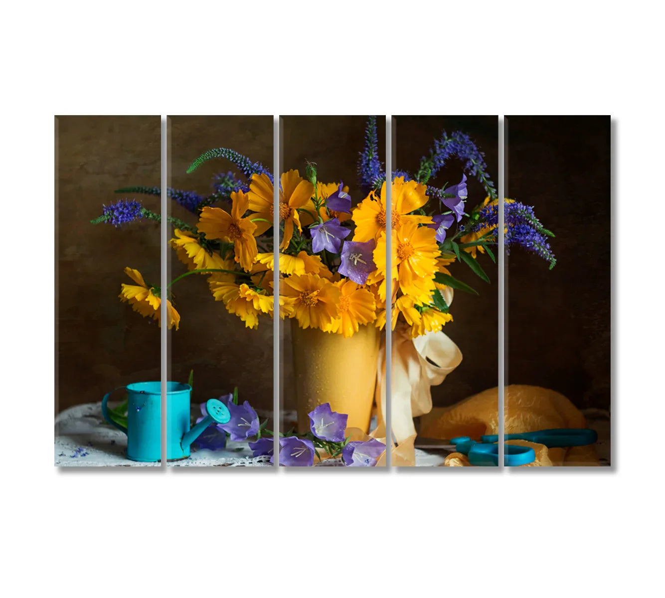 Summer Flowers Still Life Canvas Print-Canvas Print-CetArt-1 Panel-24x16 inches-CetArt