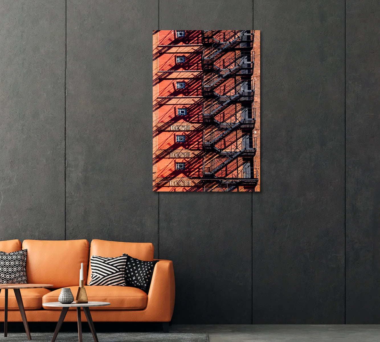 New York City Brownstone Canvas Print-Canvas Print-CetArt-1 panel-16x24 inches-CetArt