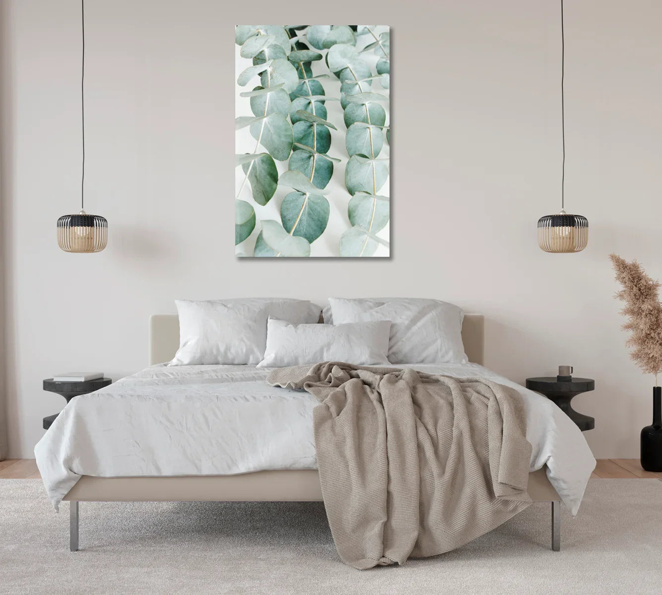 Eucalyptus Leaves Canvas Art Home Decor-Canvas Print-CetArt-1 panel-16x24 inches-CetArt