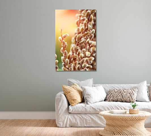 Willow Branches Ready to Hang Canvas-Canvas Print-CetArt-1 panel-16x24 inches-CetArt