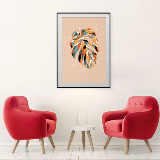 Green Monstera Leaf Poster Print Modern Wall Art-Vertical Posters NOT FRAMED-CetArt-8″x10″ inches-CetArt