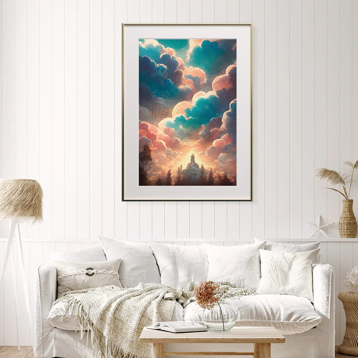 Multicolored Clouds Abstract Posters For Bedroom or Any Room-Vertical Posters NOT FRAMED-CetArt-8″x10″ inches-CetArt