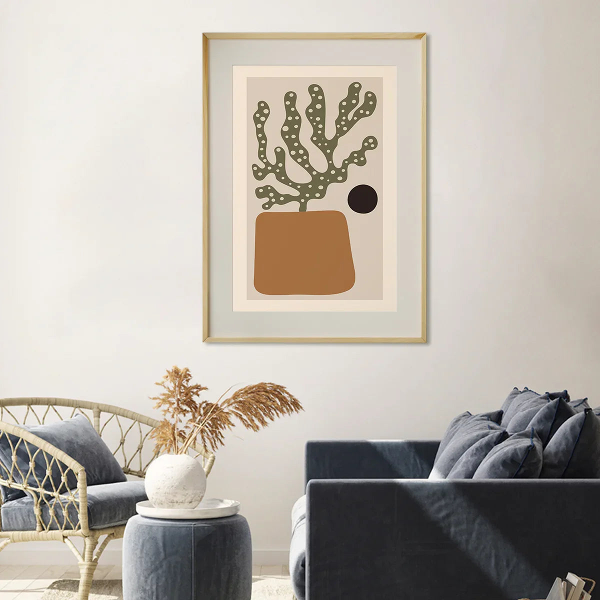 Vintage Boho Style Abstract Plant Posters And Prints-Vertical Posters NOT FRAMED-CetArt-8″x10″ inches-CetArt