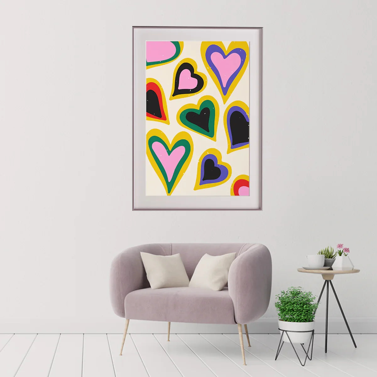 Pop Art Heart Room Posters For Girls-Vertical Posters NOT FRAMED-CetArt-8″x10″ inches-CetArt