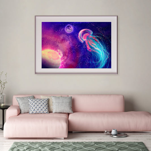 Space Jellyfish Abstract Posters For Home Decor-Horizontal Posters NOT FRAMED-CetArt-10″x8″ inches-CetArt