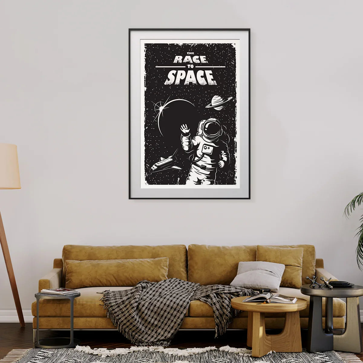 Space with Shuttle Vintage Poster-Vertical Posters NOT FRAMED-CetArt-8″x10″ inches-CetArt
