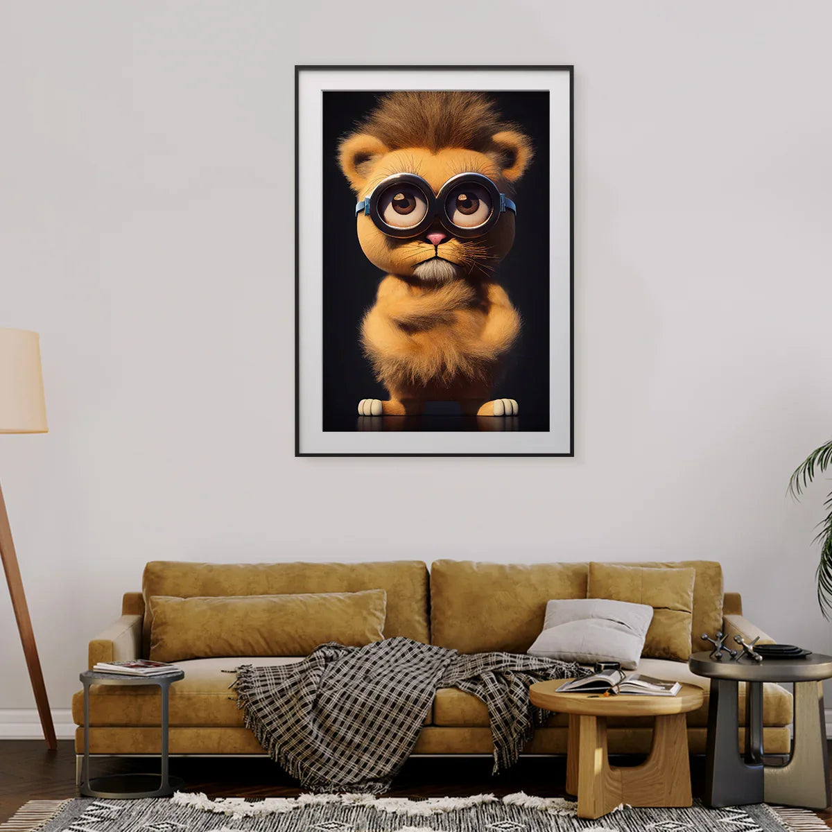 Cute Lion Posters Art Print Steampunk Style-Vertical Posters NOT FRAMED-CetArt-8″x10″ inches-CetArt