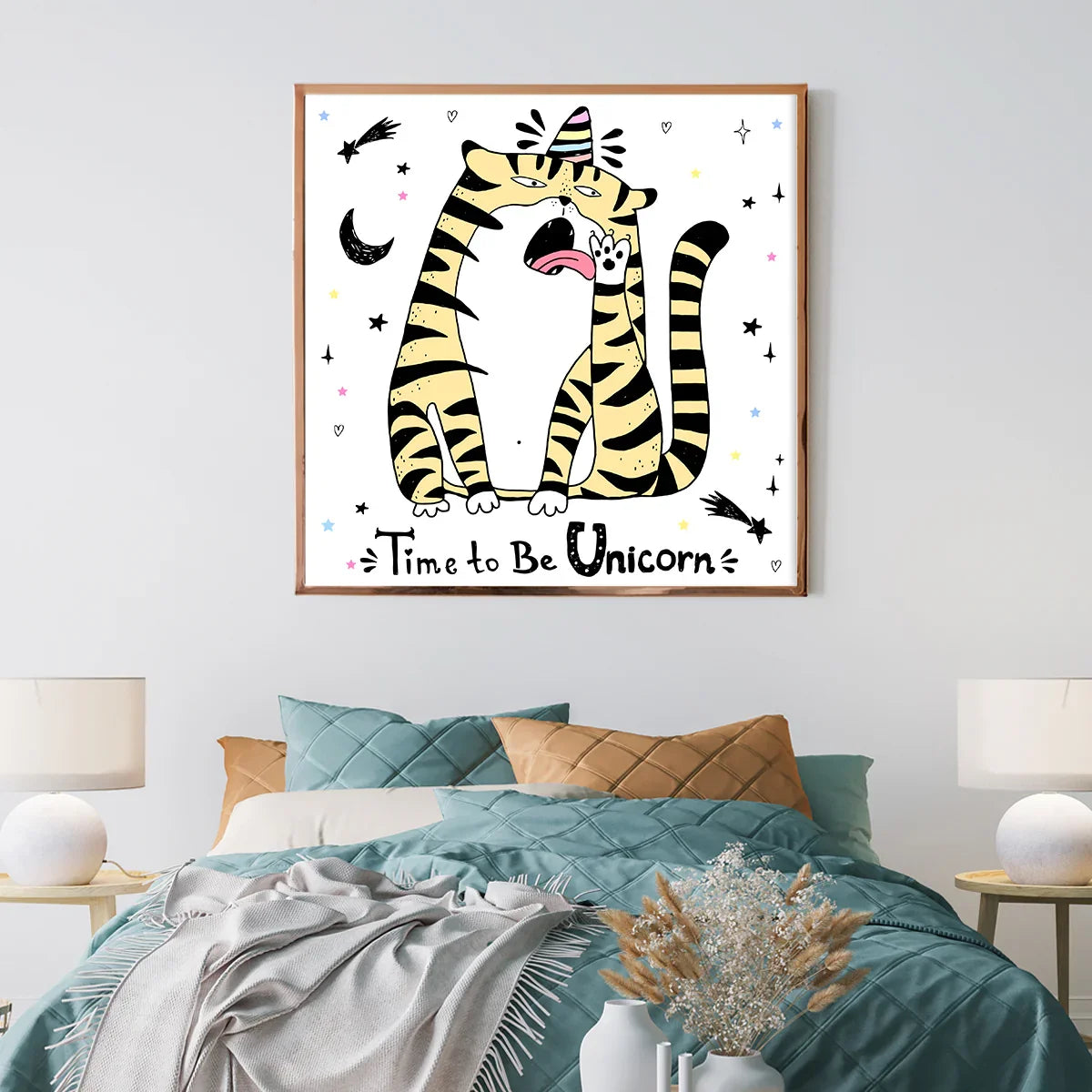 Cat Unicorn Creative Poster Wall Art-Square Posters NOT FRAMED-CetArt-8″x8″ inches-CetArt