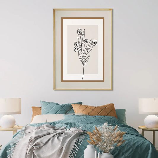 Minimalist Line Art Tender Flower Posters And Wall Art Prints For Living Room-Vertical Posters NOT FRAMED-CetArt-8″x10″ inches-CetArt