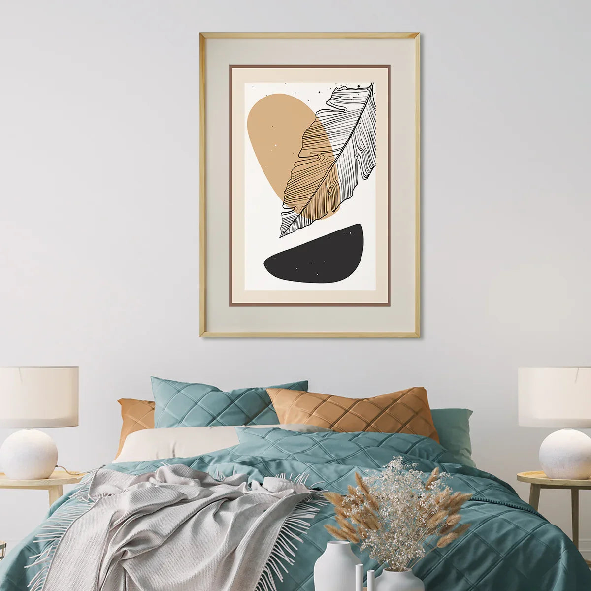 Abstract Leaves Famous Modern Art Prints Wall Decor-Vertical Posters NOT FRAMED-CetArt-8″x10″ inches-CetArt