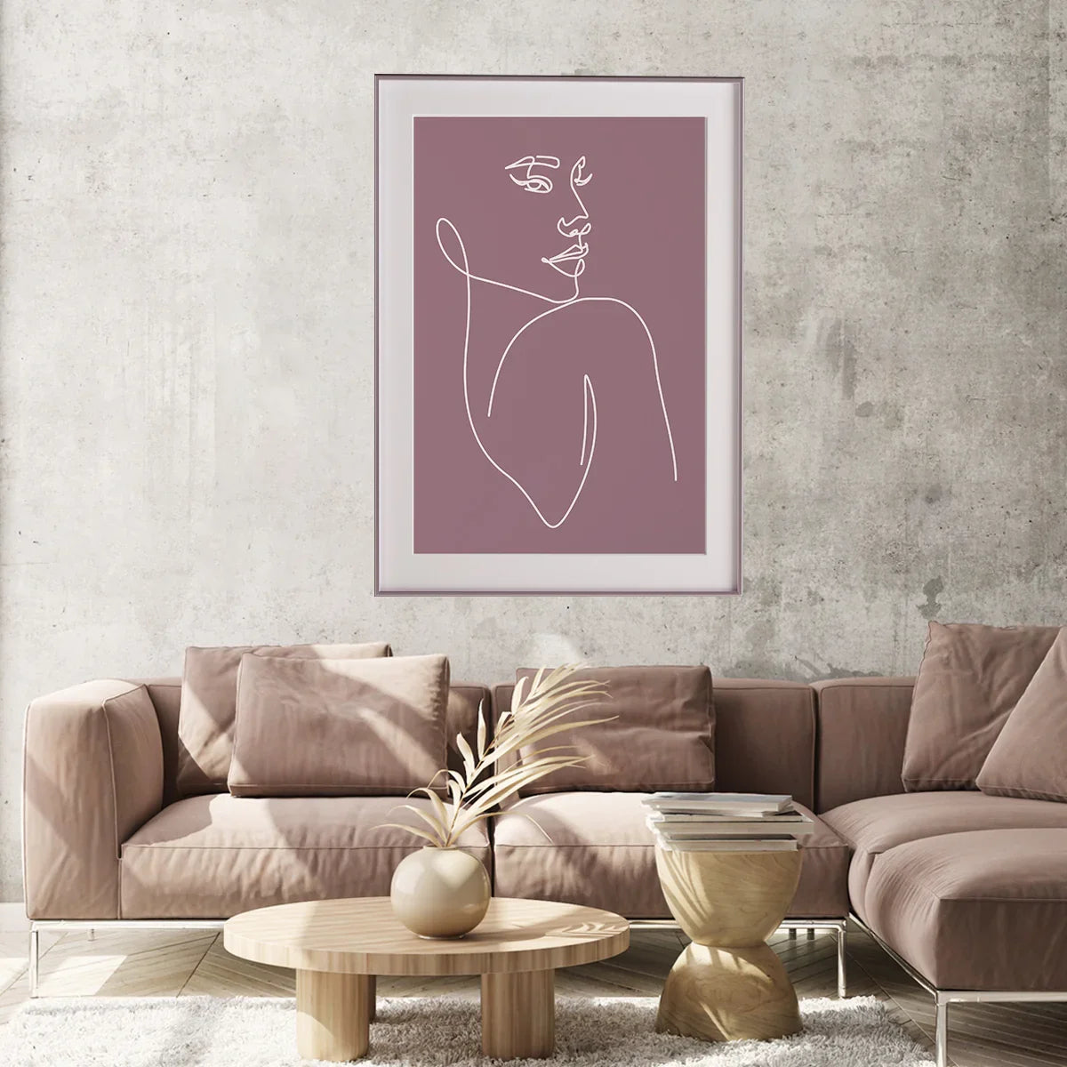 Abstract Line Art Woman Silhouette Living Rooms Posters Wall Art Prints-Vertical Posters NOT FRAMED-CetArt-8″x10″ inches-CetArt