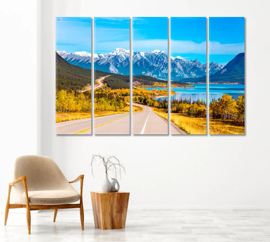 Abraham Lake Landscape — Alberta’s Frozen Beauty on Canvas