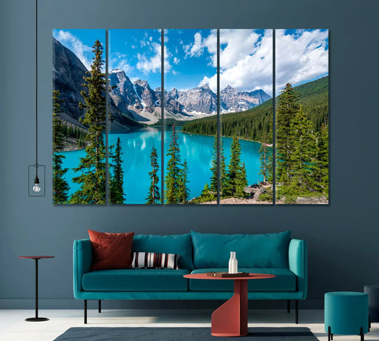 Moraine Lake During Summer Canvas