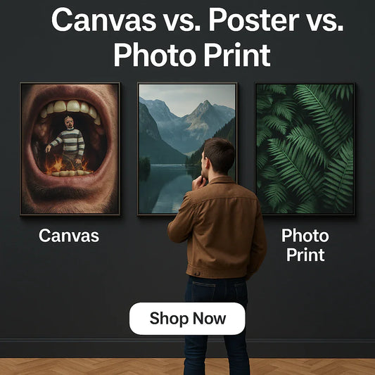 Canvas vs. Poster vs. Photo Print - CetArt
