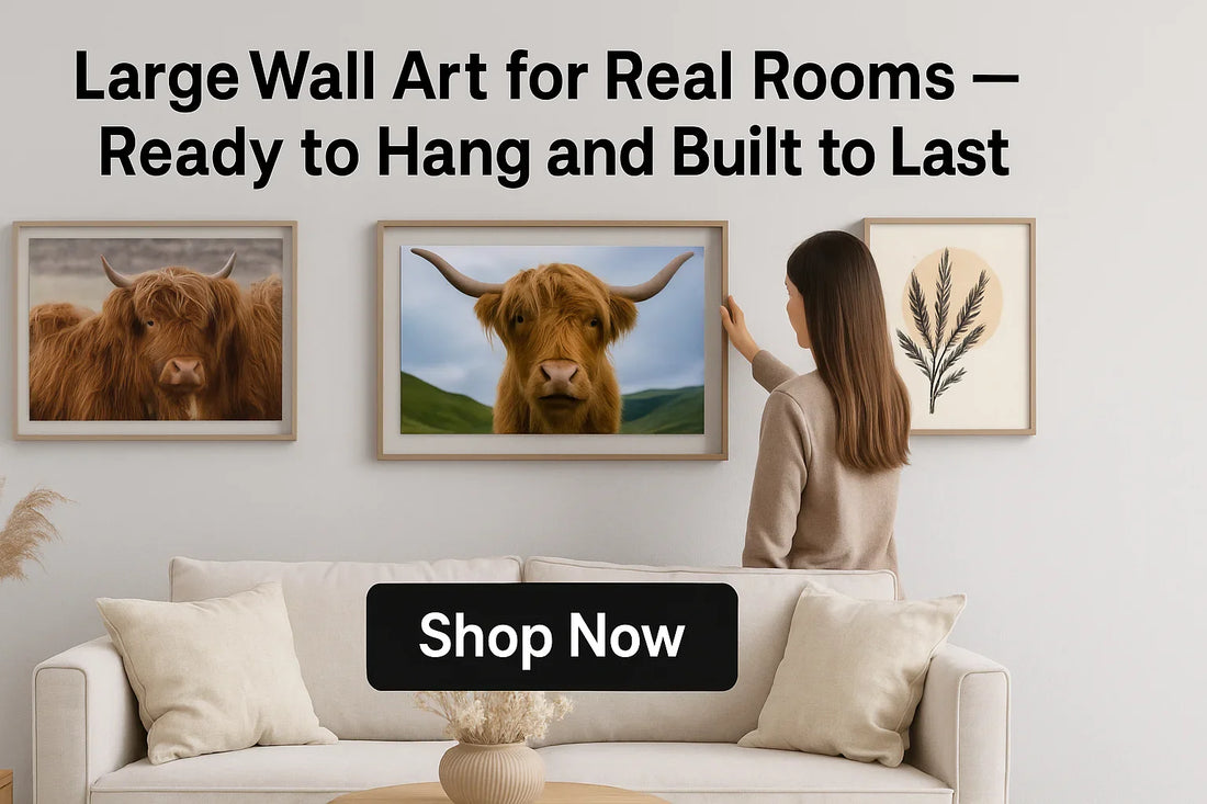 Large Wall Art, Made Simple — Sizing Rules for Sofas, Beds & Desks - CetArt