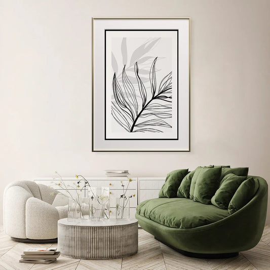 Leaves Silhouette Poster Art Wall Decor