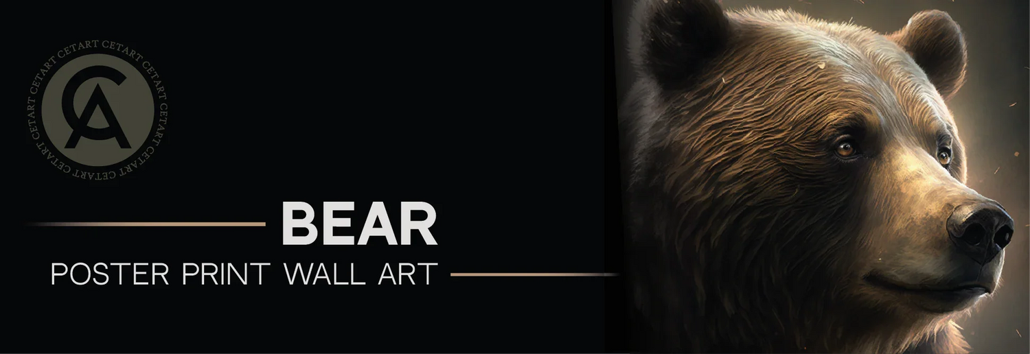 Bear Poster Print Wall Art - CetArt