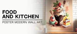 Food and Kitchen Poster Modern Wall Art
