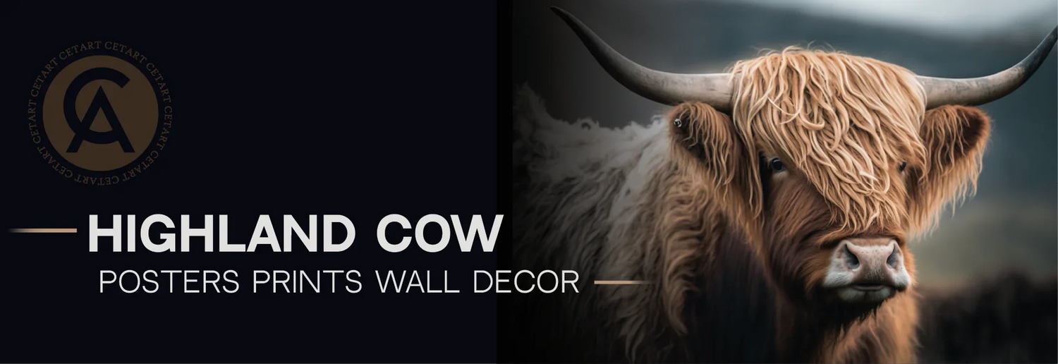 Highland Cow Posters Prints Wall Decor - CetArt