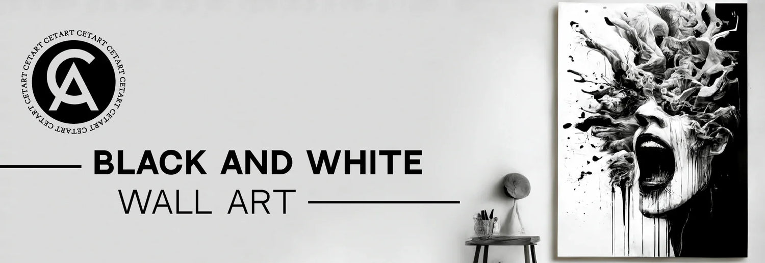 Black And White Wall Art - CetArt
