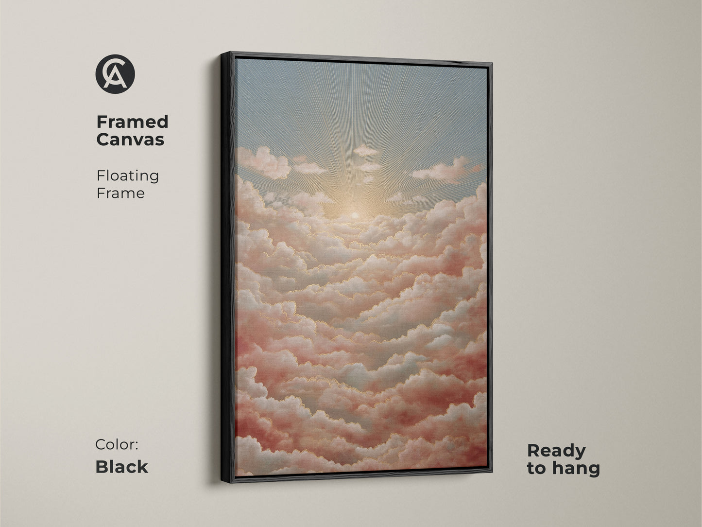 Contemporary geometric wall art with gold orange hues. This abstract color splash art provides a modern aesthetic. It is suitable for office decor wall art or as a professional gift. The canvas print elevates any space.