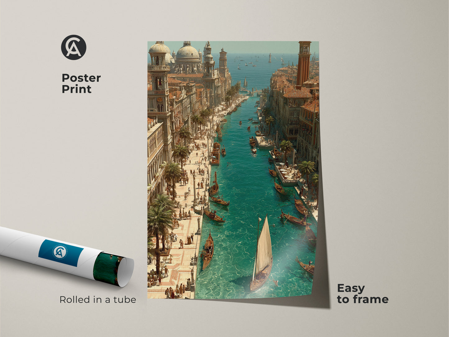 Elevate your space with this orange blue teal canvas print. This modern office decor art adds a touch of sophistication. The contemporary splatter artwork is ideal as a creative professional gift. A unique new home housewarming present.
