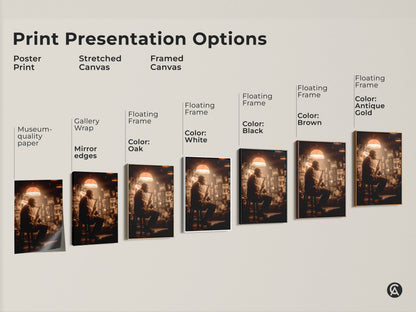 Explore print presentation options for jazz musician art. Choose from poster prints stretched canvases and framed canvases. Select a style that matches your taste. Find the perfect artwork to bring the soulful sounds of jazz into your home decor.
