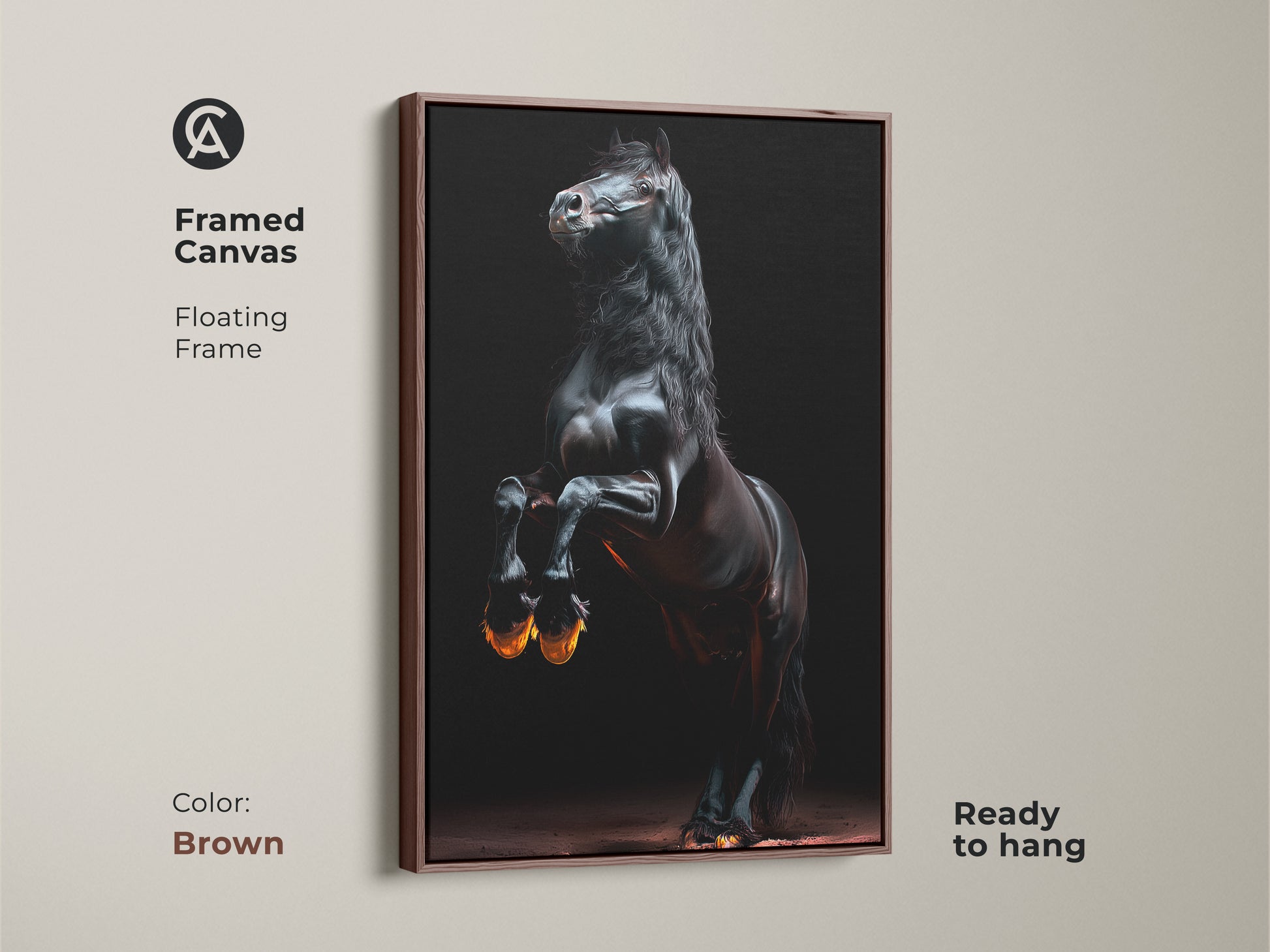 Realistic giraffe artwork showcases its unique pattern. Warm ochre and burnt sienna colors blend seamlessly. Earthy tones home decor complements modern spaces. Ideal as a gift for animal and nature enthusiasts.