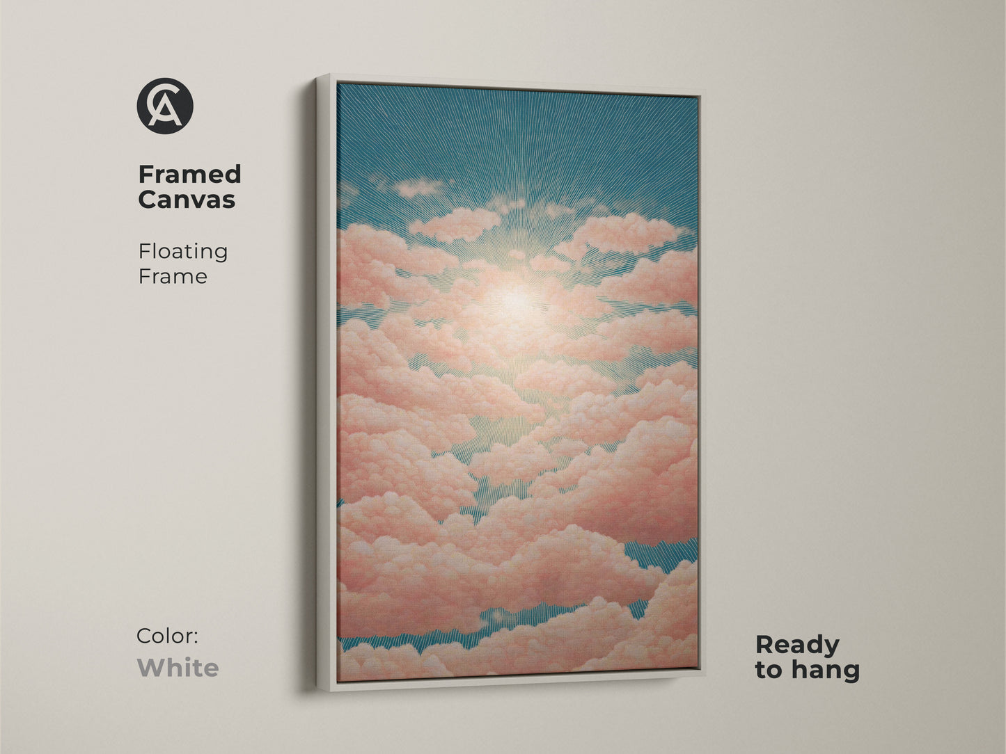 Modern abstract canvas art with a color splash abstract art style. The interplay of geometric shapes enhances this shapes wall decor. Ideal for adding a contemporary touch to a professional workspace or home office.