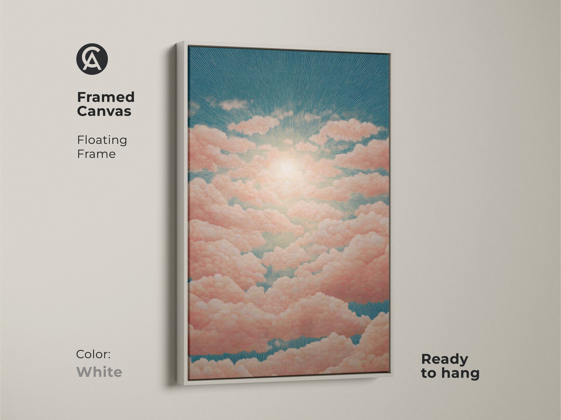 Modern abstract canvas art with a color splash abstract art style. The interplay of geometric shapes enhances this shapes wall decor. Ideal for adding a contemporary touch to a professional workspace or home office.