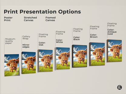 Explore our print presentation options. Choose from poster prints stretched canvas and framed canvas. Enhance your space with museum quality paper or gallery wrapped art. Find the perfect style for your home decor needs.