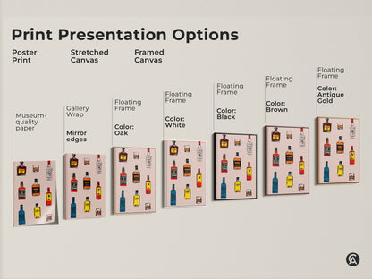 Explore print presentation options. See the poster print stretched canvas and framed canvas options. Floating frames come in oak white black brown and antique gold finishes.