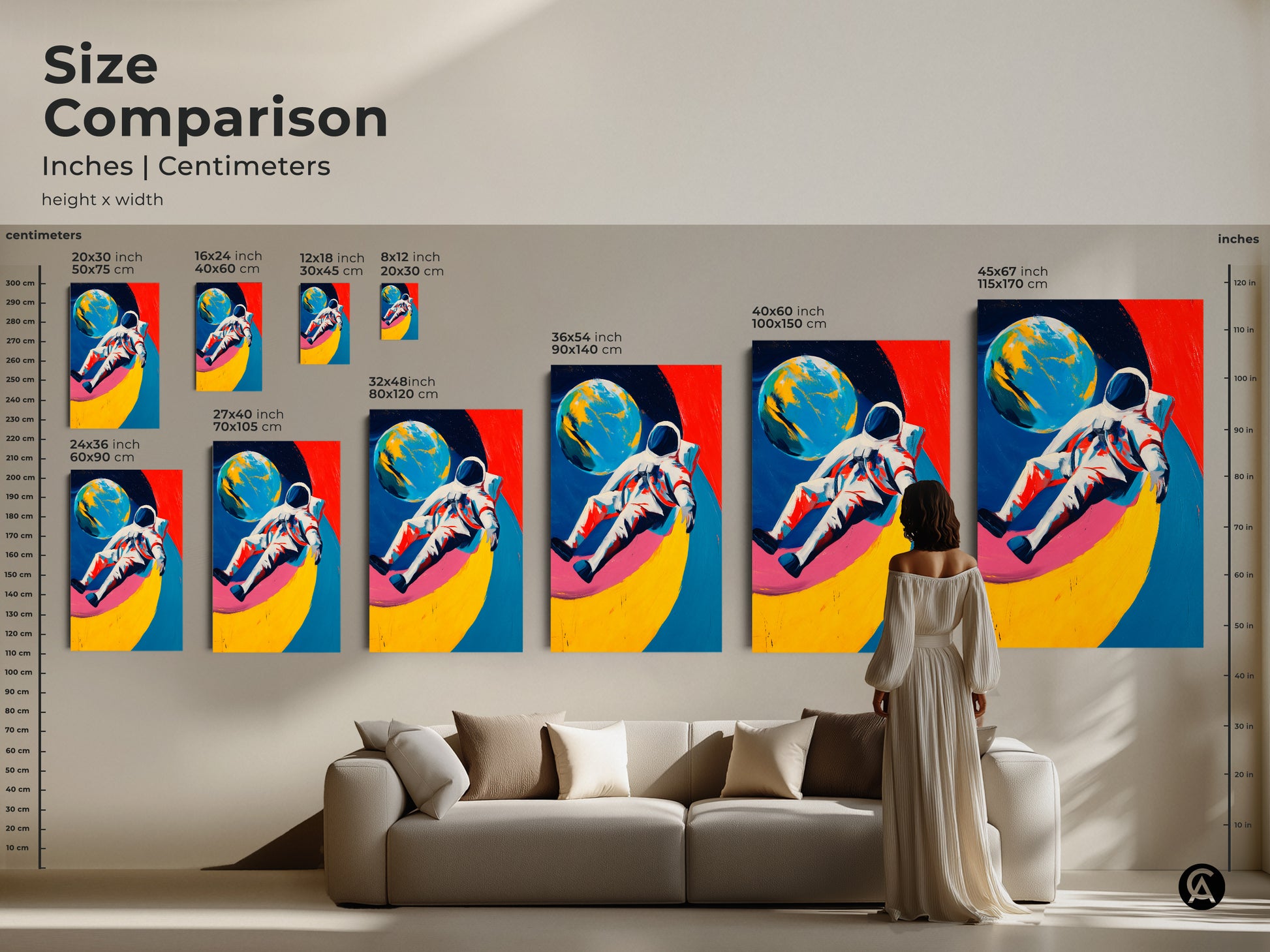 A warning message from Google Drive. The file could not be scanned for viruses. It is still available for download a abstract canvas print of an astronaut in space