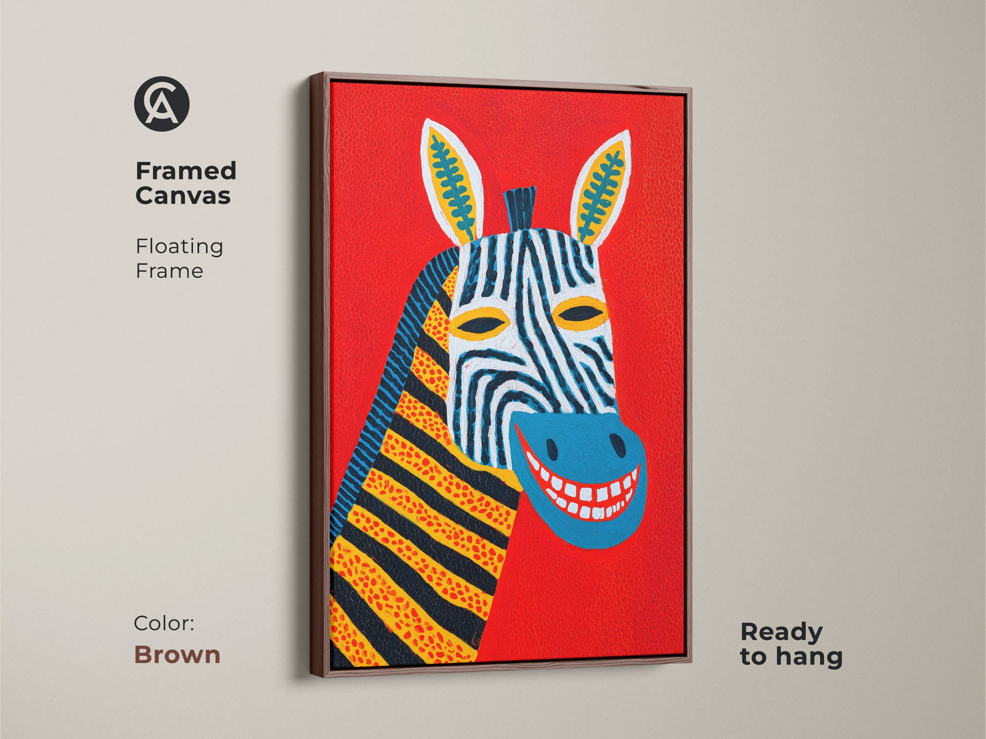 Discover this captivating abstract geometric artwork. The blue orange and teal canvas print adds a modern touch to any room. Perfect for adding a color splash to your contemporary office decor.