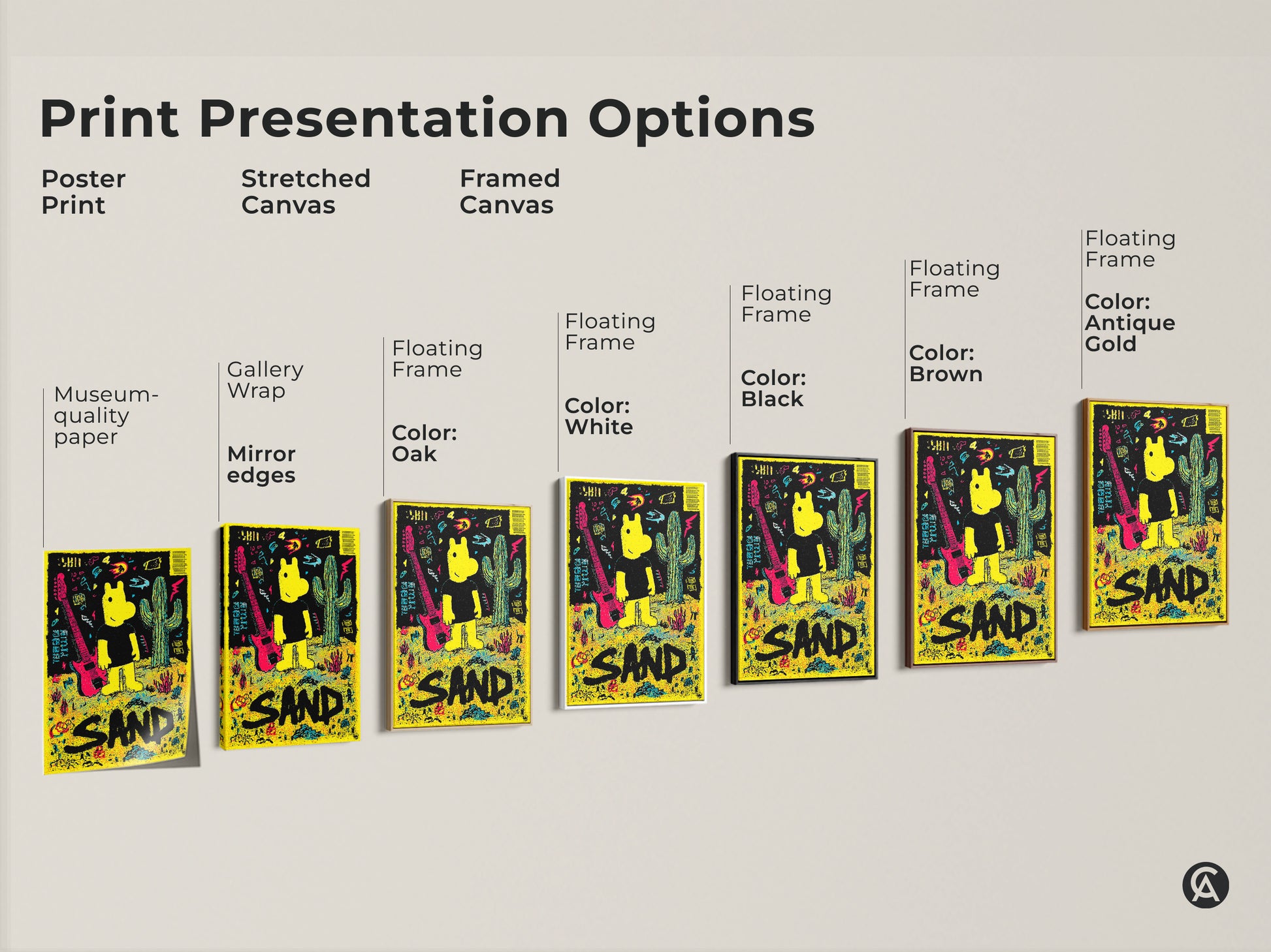 Explore presentation options for this museum-quality art print. Choose from poster prints stretched canvas or framed canvas. Select a floating frame in colors like white black oak brown or antique gold.