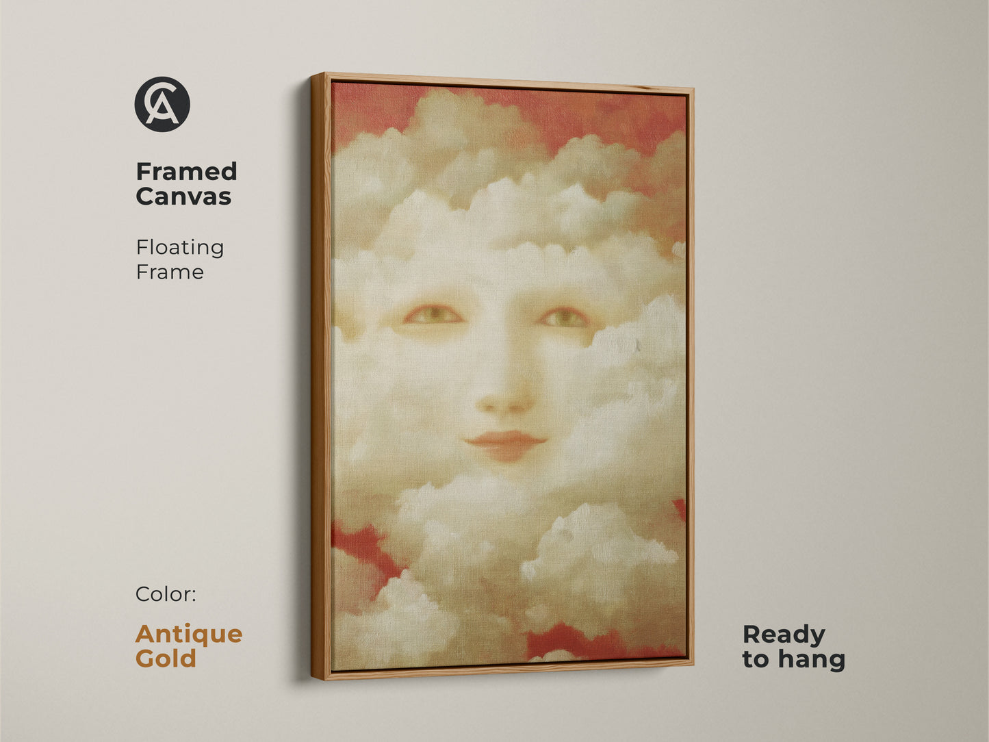 A dreamy celestial wall decor art piece. This artwork is perfect for bedroom decor. It serves as a thoughtful gift for artists. The artwork brings a unique poetic touch to any space.