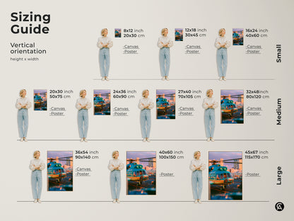 Find the perfect size with our sizing guide. Featuring a teal helicopter artwork we offer various dimensions. From small to large each size enhances your space. Visualize the artwork in your home. Transform your walls with our stunning aviation art. Order yours today.