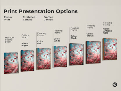 Explore print presentation options for canvas art. Choose from poster prints stretched canvas and framed canvas. Enhance your home with museum-quality paper gallery wraps and floating frames. Find the perfect artwork for your space.
