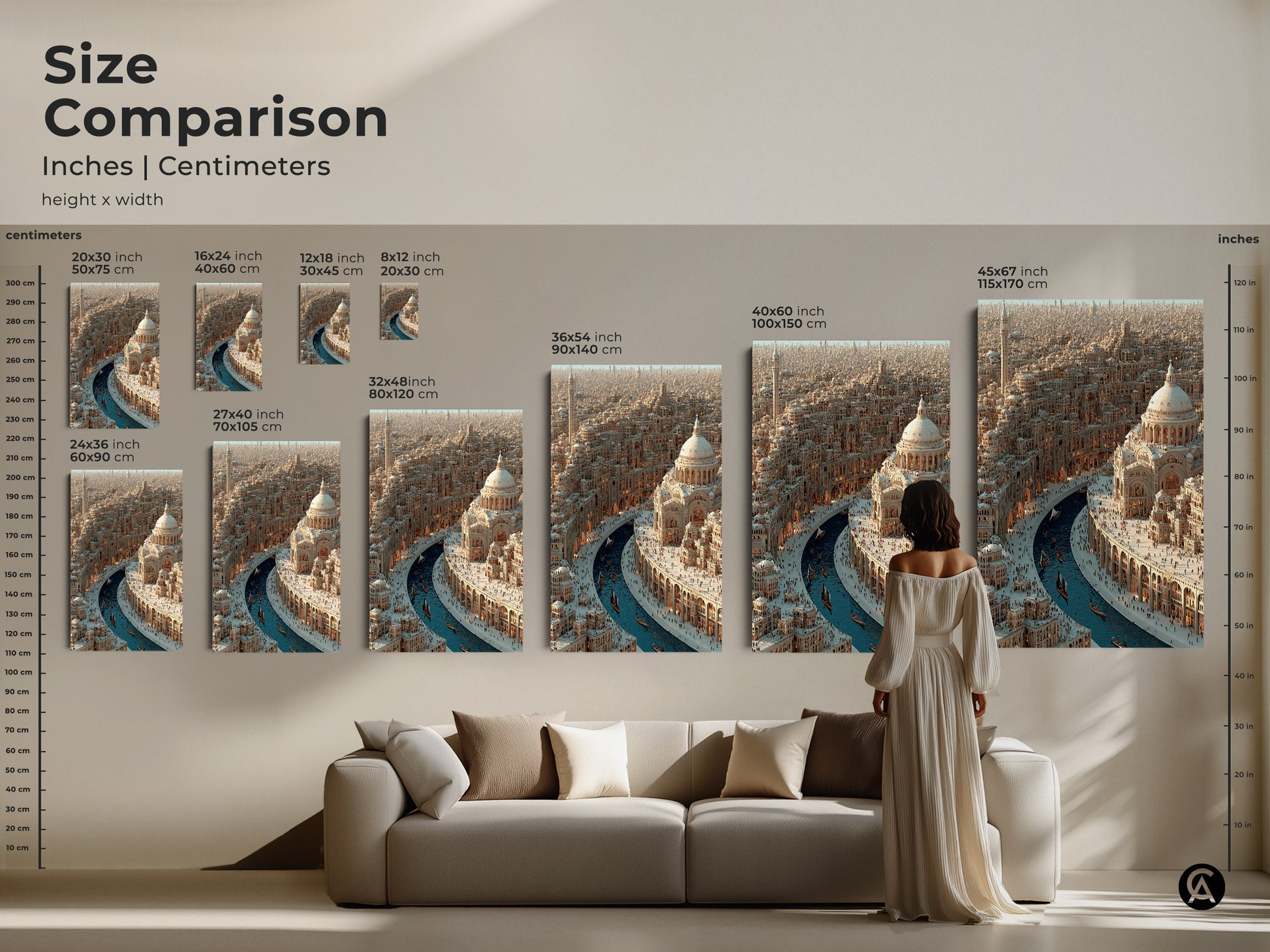 Contemporary abstract geometric canvas art in orange blue and teal. This modern artwork features shapes and circles with a vibrant color splash. Ideal for modern office workspace or living room decor. This unique art gift is perfect for art lovers and new homeowners. Add a touch of modern elegance with this geometric poster.