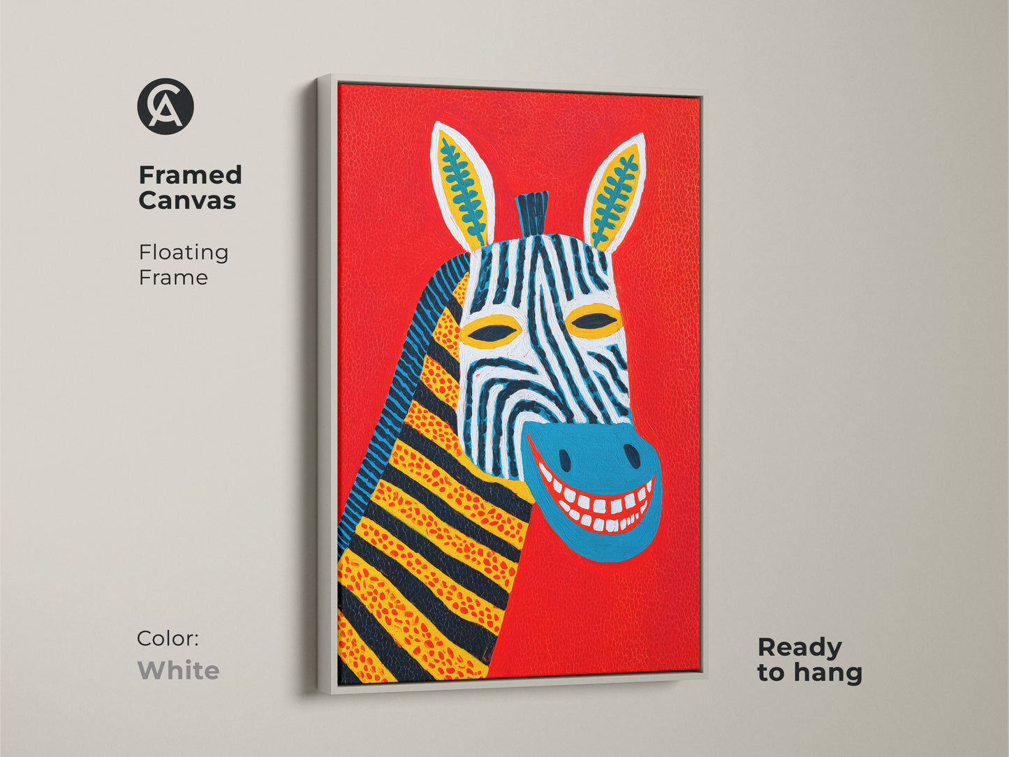 Bring a modern flair to your walls with this abstract geometric artwork. The blue orange teal canvas art is a contemporary statement piece. Ideal for office or home a colorful abstract art addition.