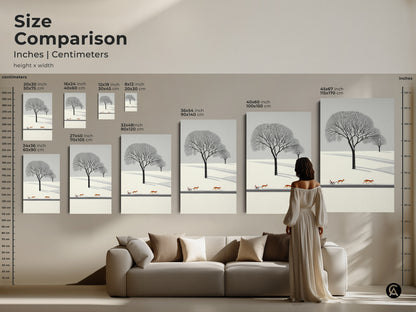Google Drive shows a warning before download. The minimalist winter landscape wall art has deer pulling a sleigh. Scandinavian nature artwork is perfect for cozy bedroom wall decor. A Christmas gift for nature lovers.  The winter scene art print features flat design. The snow landscape canvas uses Nordic style for home decor.