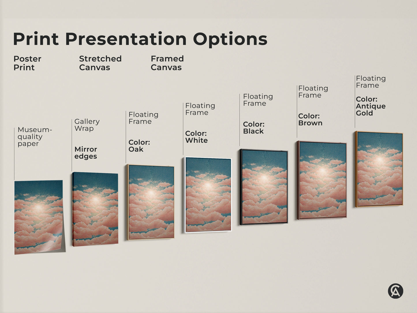 Featuring a teal circle art print this contemporary orange blue art is visually appealing. This abstract geometric wall art serves as modern office canvas print. Perfect for new business owners seeking unique wall decor.