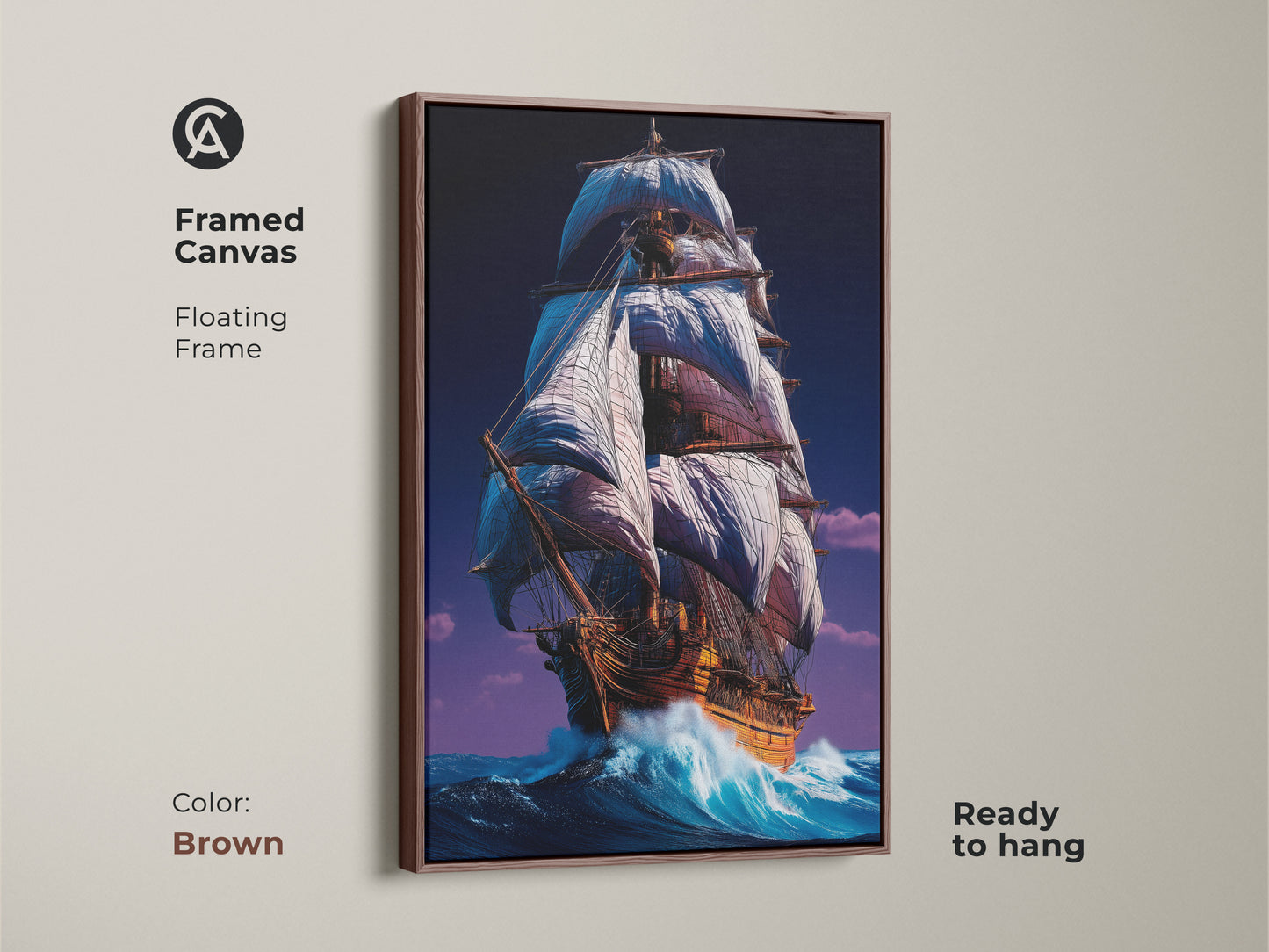 Google Drive displays a virus scan warning for nautical wall art. This tall ship canvas art features a classic sea voyage. Download the maritime adventure artwork for your home or office. The blue and white sailboat art is perfect for travel enthusiasts.