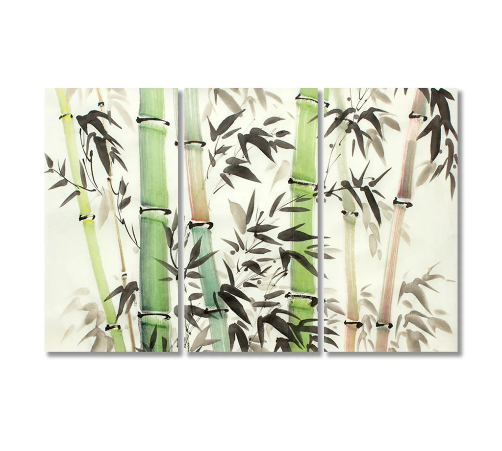 Abstract Bamboo Painting