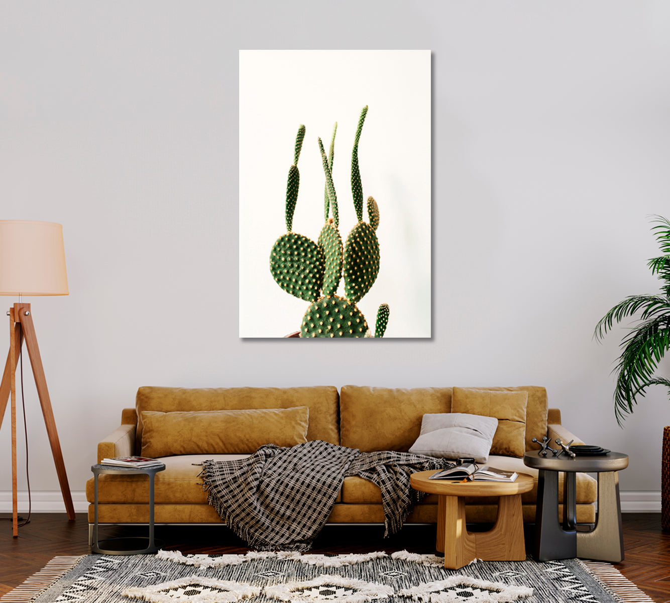 Succulent Cactus Canvas Print Wall Decoration-Canvas Print-CetArt-1 panel-16x24 inches-CetArt