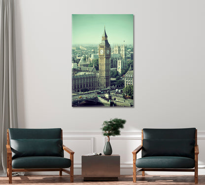 London Westminster Big Ben Canvas Print-Canvas Print-CetArt-1 panel-16x24 inches-CetArt