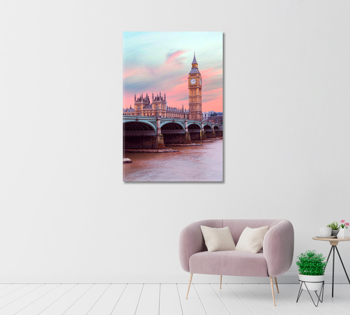 London Big Ben Canvas Wall Decor-Canvas Print-CetArt-1 panel-16x24 inches-CetArt